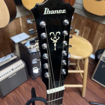Ibanez  V302 12- string acoustic guitar  1981 Made in Japan- Black Truss rod max'd w/OHSC image 8