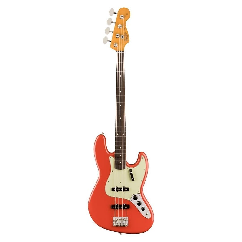 Fender Vintera II 60s Jazz Bass, Fiesta Red Bass Guitar image 1