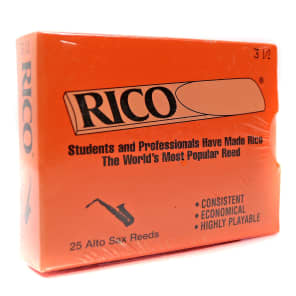 Rico RJA2535 Alto Saxophone Reeds - Strength 3.5 (25-Pack)