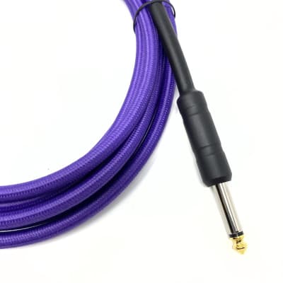 Strukture 10 ft Instrument Cable, Woven, Purple, 1/4" (Latest Version with Improved Black Wraps!) image 2