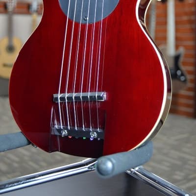 G-Sharp OF-1 Travel Guitar, Red Wine (g# tuning, comes w/ gig bag) image 2
