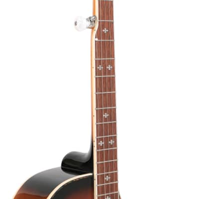 Gold Tone DOJO-DLX Cutaway Body Flamed Maple Top Maple Neck Deluxe 5-String Resonator Banjo with Gig Bag & Pickup image 7