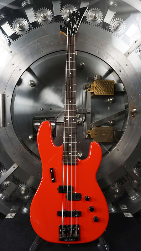 Charvel 2B Late 80s - Ferrari Red PJ Bass Guitar w/ Case image 1