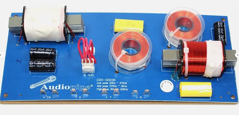 Brand New Audiopipe 3-Way Passive-Crossover-375 Hz/3000 HZ-600 Watts-4 Ω  			