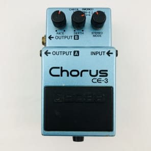Boss CE-3 Chorus Vintage 80's Japan MIJ Black Label | Reverb