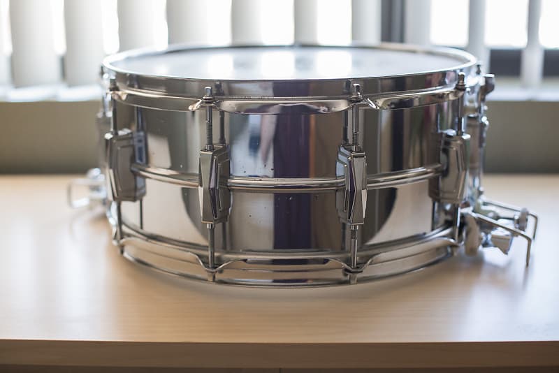 Ludwig LM411 Super-Sensitive 6.5x14" Aluminum Snare Drum 1985 - 2016 image 3