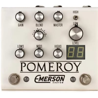 Emerson Custom Pomeroy Boost / OD / Distortion pedal - white for sale