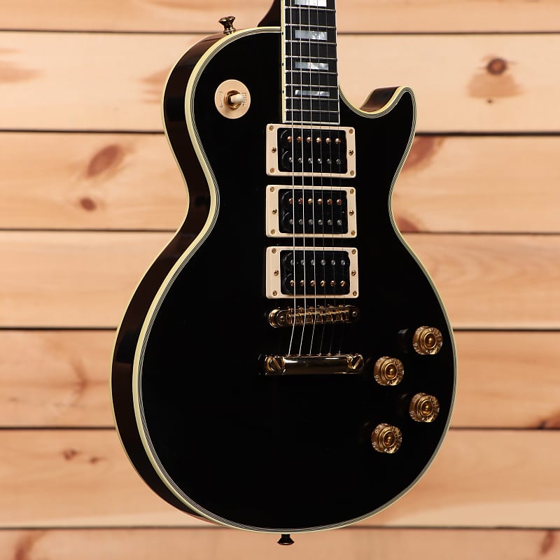 Gibson Peter Frampton Les Paul Custom - Ebony - PF547 - PLEK'd image 1