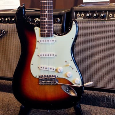 Xotic XSC-1 S-Style Lightly Relic'd  Electric Guitar - 3 Tone Sunburst Finish & Roasted Flame Maple Neck #2332 image 2