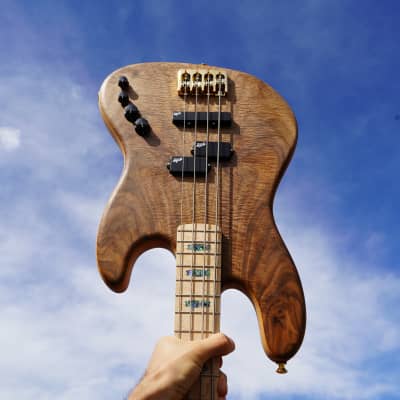 Spector USA Coda 4 Clairo Walnut 4-String Bass Guitar w/ Deluxe Protec Gig Bag (2023) image 13