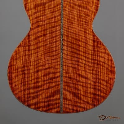 2014 Petros FS Lefty, Curly African Rosewood (Bubinga)/Curly Redwood image 4