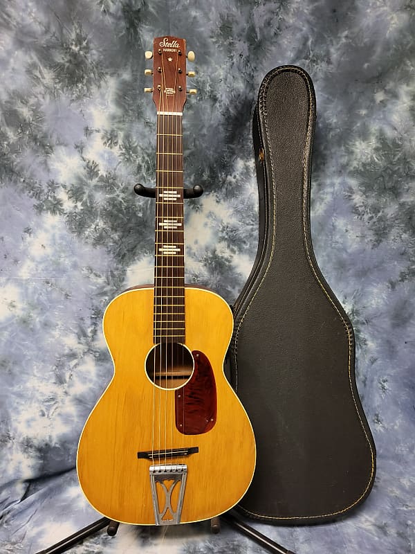 Vintage 1967 Harmony Stella 3/4 Parlor Guitar Model H927 | Reverb