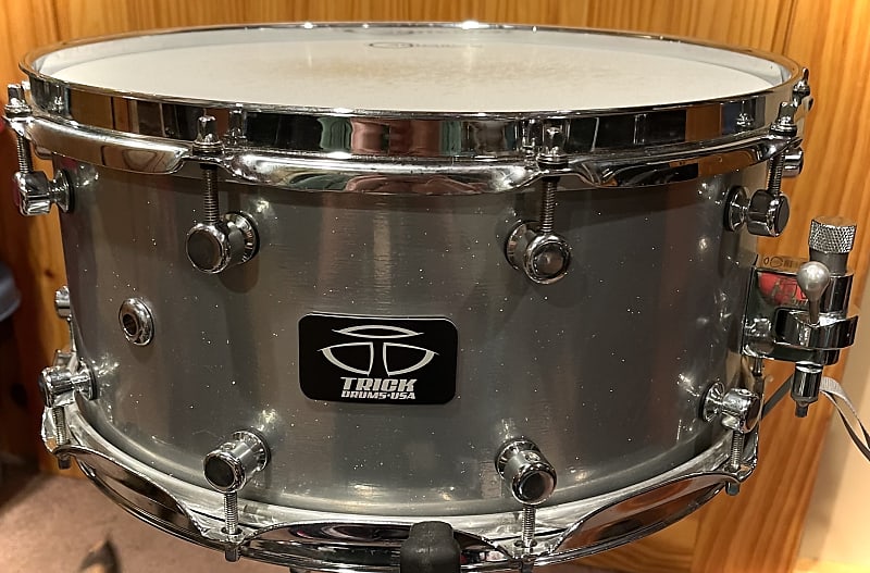 Trick Drums Titanium Snare 6.5x14 Silver sparkle | Reverb