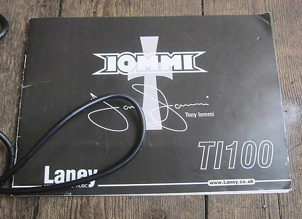 TONY IOMMI LANEY TI100 HEAD AND TI412S CAB - BLACK SABBATH TONY IOMMI LANEY TI100 HEAD AND TI412S CAB - BLACK SABBATH