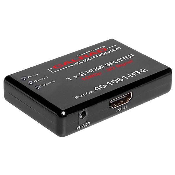Calrad 40-1061-HS-2 1 x 2 HDMI Distribution Amplifier, 1080P/3D Compliant image 1