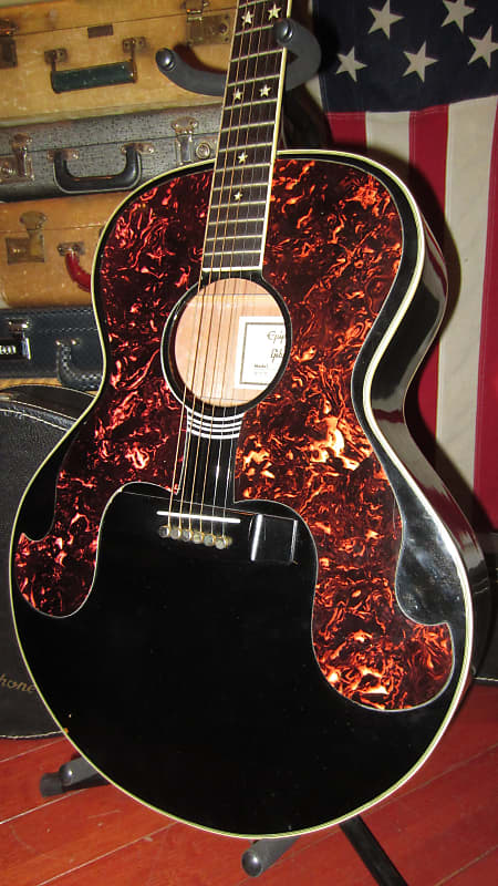 1987 Epiphone By Gibson Everly Brothers SQ 180 Black | Reverb