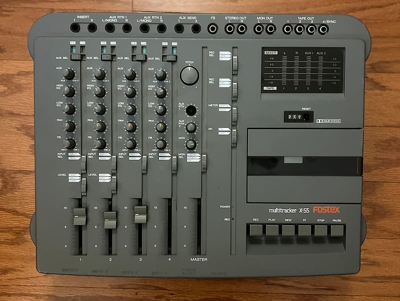 Fostex X55 Multitrack Analog 4Track Cassette Tape Recorder Reverb