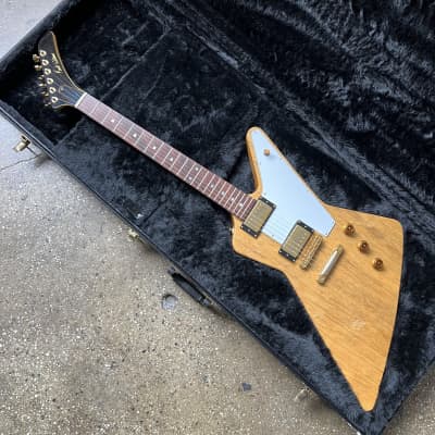 Kurt Wilson Korina Explorer Electric Guitar - Natural image 20