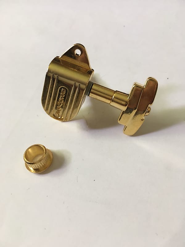 Grover Imperial Stairstep Tuner Tuning Machine Gold Bass side Reverb