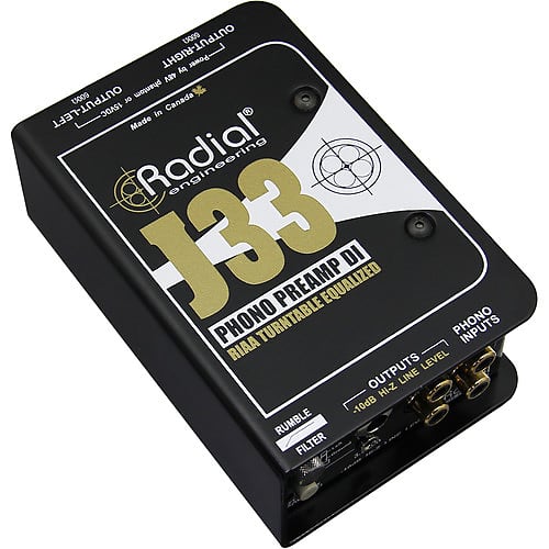 Radial J33 2-channel Active Turntable Preamp/Direct Box image 1