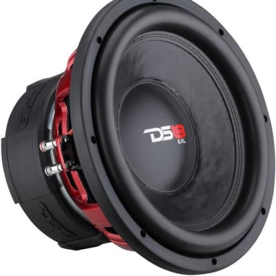 DS18 EXL-X15.2D Car Subwoofer 15" 2500 Watts Max Power 1250 Watts RMS Fiber Glass Dust Cap Red Aluminum Frame Dual Voice Coil 2+2 Ohm Impedance - Competition Grade Bass - 1 Speaker image 1