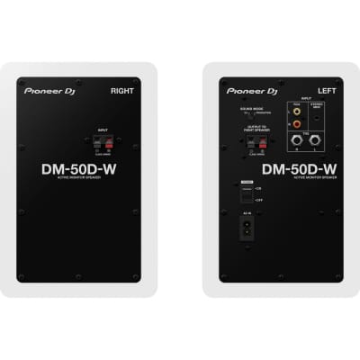 Pioneer DJ DM-50D 5-inch Active Monitor Speaker - White image 3