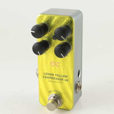 One Control Lemon Yellow Compressor | Reverb