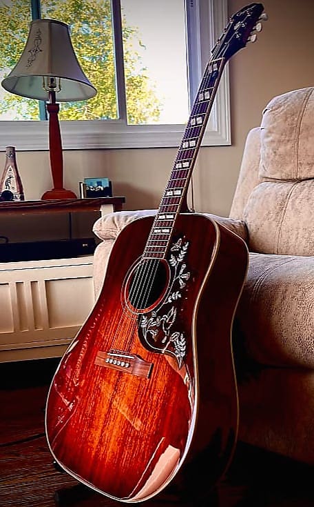Epiphone Hummingbird Koa - Autumn Burst W/Sonitone Pickup