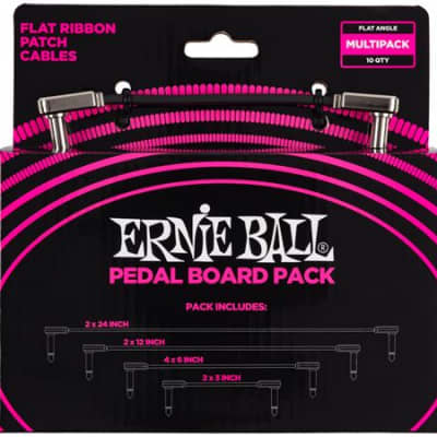 Ernie Ball P06224 Flat Ribbon Patch Cable Pedalboard Kit image 2