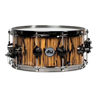 DW 6.5x14 Collectors Exotic Tasmanian Blackwood Snare Drum Used