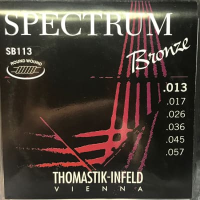 Thomastik-Infeld Spectrum Bronze Acoustic Guitar Strings - SB113 .013-.017-.026-.036-.045-.057