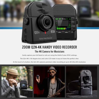 Zoom Q2n-4K Handy Digital Multitrack Video Recorder with 32GB, UHF
