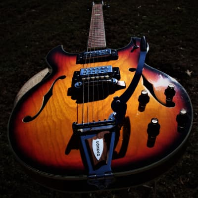 Conrad 40080 Barney Kessel 1973 Sunburst.  Made in Japan. Incredible. Rare. Excellent  Kasuga Guitar image 14