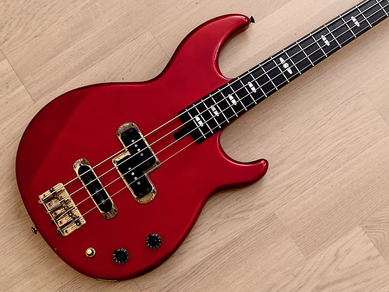 1980s Yamaha Broad Bass BB3000 Vintage Neck Through PJ Bass Guitar Candy  Apple Red, Japan