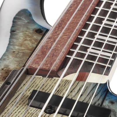 Ibanez SRAS7-CBS Ashula Bass Workshop SR Electric Bass 7-String - Cosmic Blue Sunburst + Case image 4