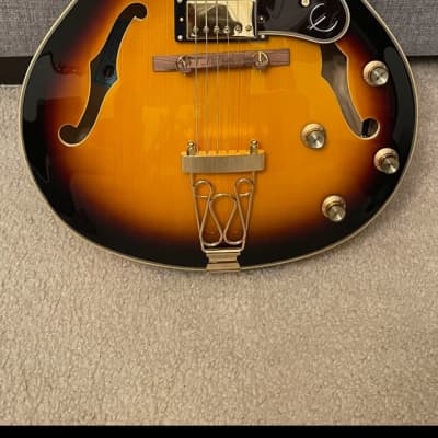 Epiphone Joe Pass Emperor-II Pro 2021 - Vintage Sunburst with hard case image 3