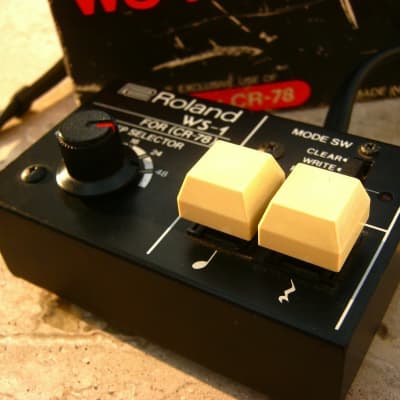 ✮ SUPERB !✮ BOXED ! ✮ ROLAND WS-1 Write Switch for CR-78 Drum Machines✮ ULTRA RARE + Essential !