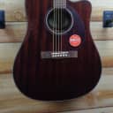 New Fender® CD140SCE All Mahogany Dreadnought Acoustic Electric Guitar w/Case