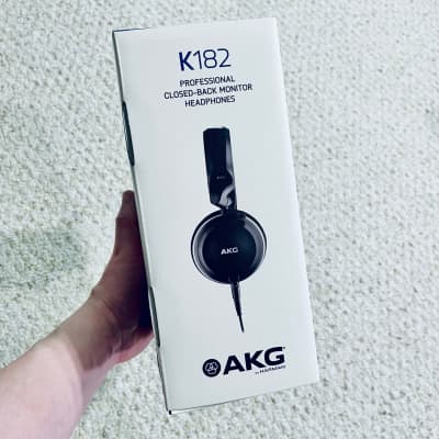 AKG K182 Closed-Back On-Ear Reference Monitor Headphones 2010s - Black image 2