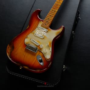Fender Stratocaster American Sienna Sunburst Maple Made in USA Aged Relic image 18