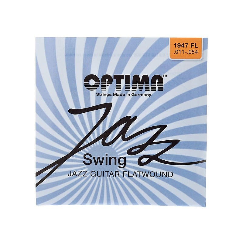 Cuerdas Eléctrica Optima Jazz Swing Chrome Flatwound 11-54 image 1