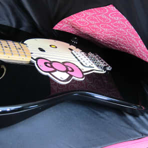 Beautiful Fender Hello Kitty Licensed Stratocaster Guitar with Black & Pink Hello Kitty Gig Bag! image 23
