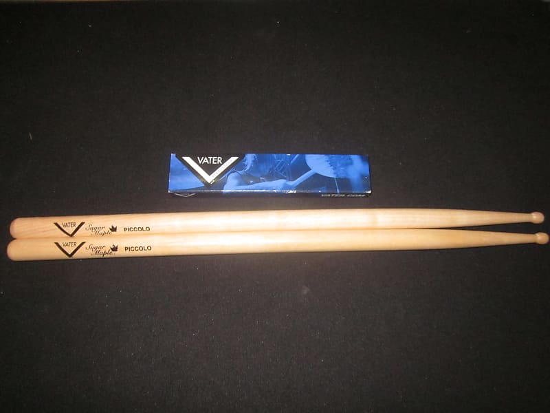 Vater VSMPW Sugar Maple Piccolo Wood Tip Drum Sticks (Pair) | Reverb