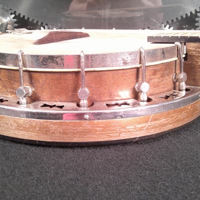Harmony Banjo Mandolin 1930s w/ Original Chipboard Case image 12