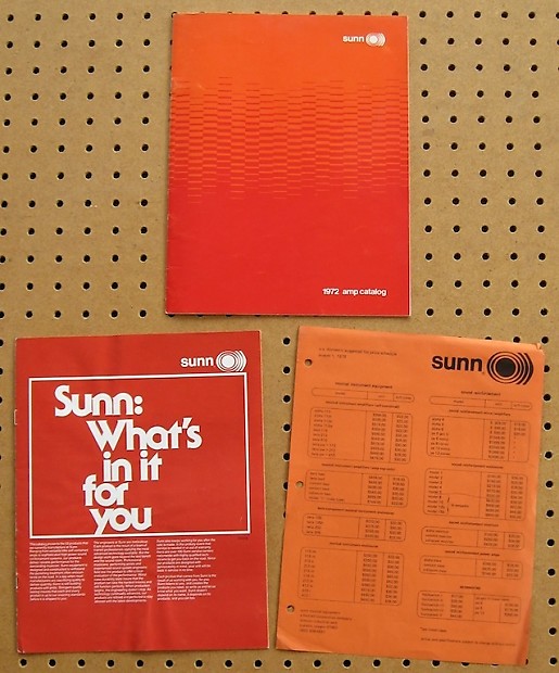 Sunn Catalog 1972 image 1
