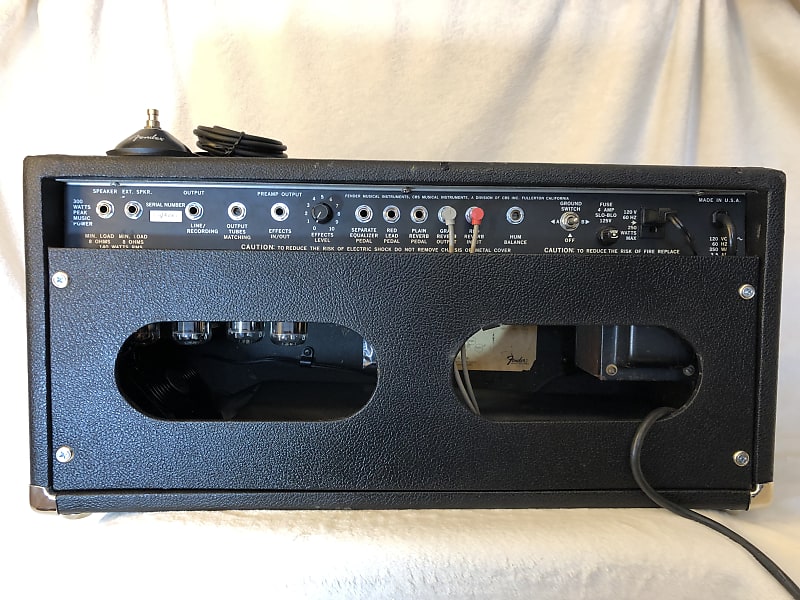 Fender 140 2-Channel 140-Watt Guitar Amp Head 1980 image 3