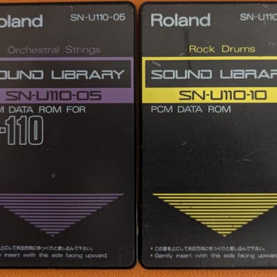 Roland Sound Library PCM Data ROM cards