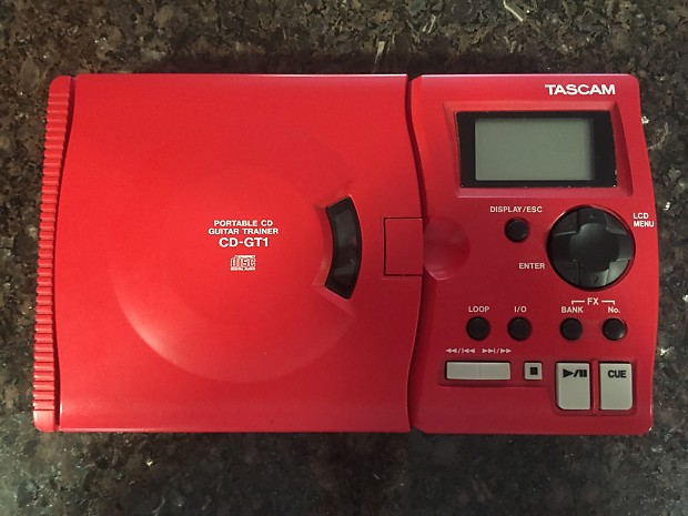 Tascam CD-GT1 Portable Guitar Trainer 2003 Red W/ AC adapter image 1