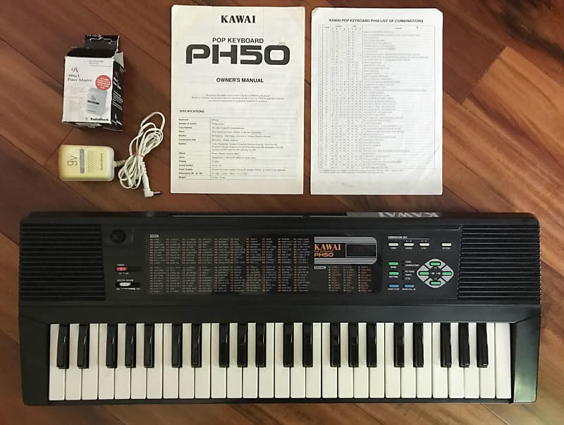 Kawai PH50 1980s Pop Keyboard w/Manual and Power Supply Reverb