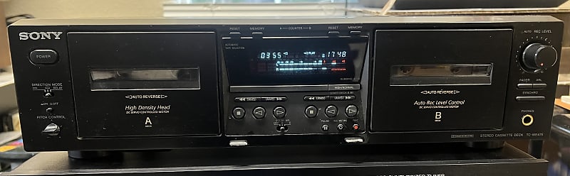 Sony TC-WE475 Sony Dual Cassette Deck Model TC-WE475 Player
